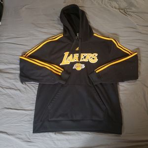 Adidas Striped Lakers Sweater